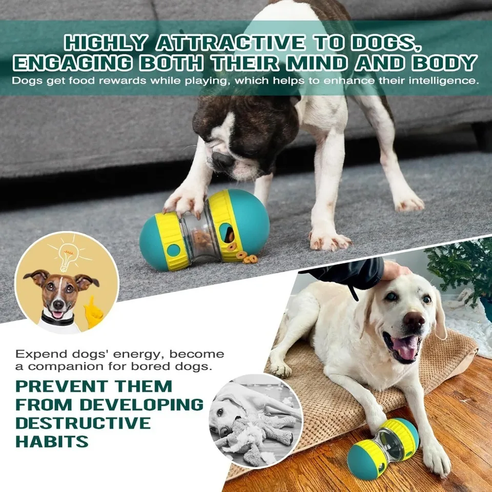 Dog Puzzle Toy - Treat Dispensing Ball For Mental Stimulation, Slow Feeder For All Dog Sizes - View #2