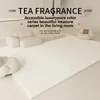 Wear-resistant Bedside Blanket Solid Color Living Room Carpet Advanced Light Luxury Large Area Full Spread Table Mat Thickened 1