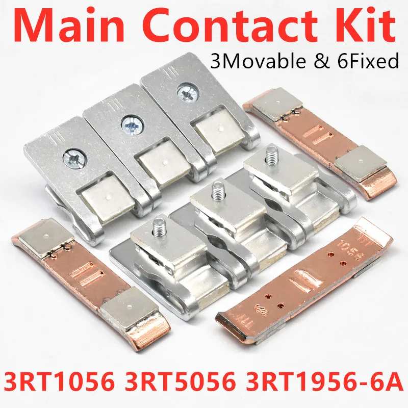 3RT1956-6A Main Contact Kit for 3RT1056 3RT5056 Magnetic Contactor Spare Parts Moving And Fixed Contacts Contact Set Repair Kit