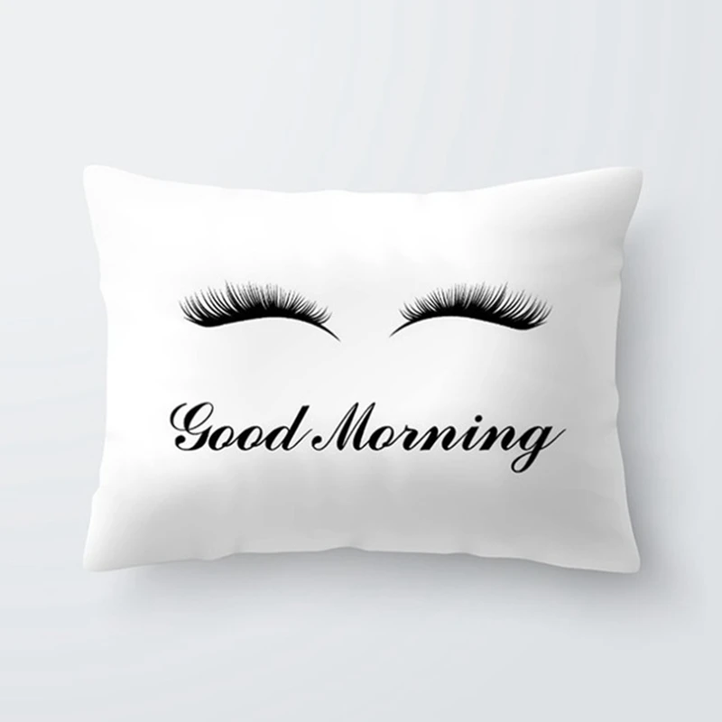 Lash Pillowcase Throw Pillows Eyelash Cushion Cover Home Decor - Main Image