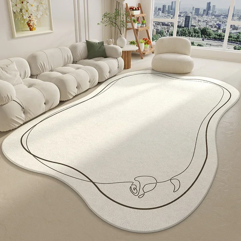 Rugs Living Room Rug Large Area Soft Fluffy Carpet Home Decoration White Floor Mats Bedroom Bedside Mat Shaggy 거실특대형카페트 거실러그 4
