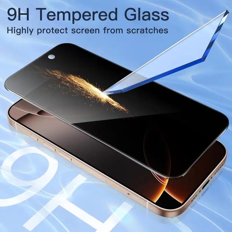 1/3/5 PCS Anti Spy Tempered Glass For iPhone 18 17 16 15 Pro Max Privacy Screen Protector iPhone 16 Front Film iPhone 15 14 Plus verre trempe iphone 17 16e 14 13 12 11 Privacy Film - Image 5