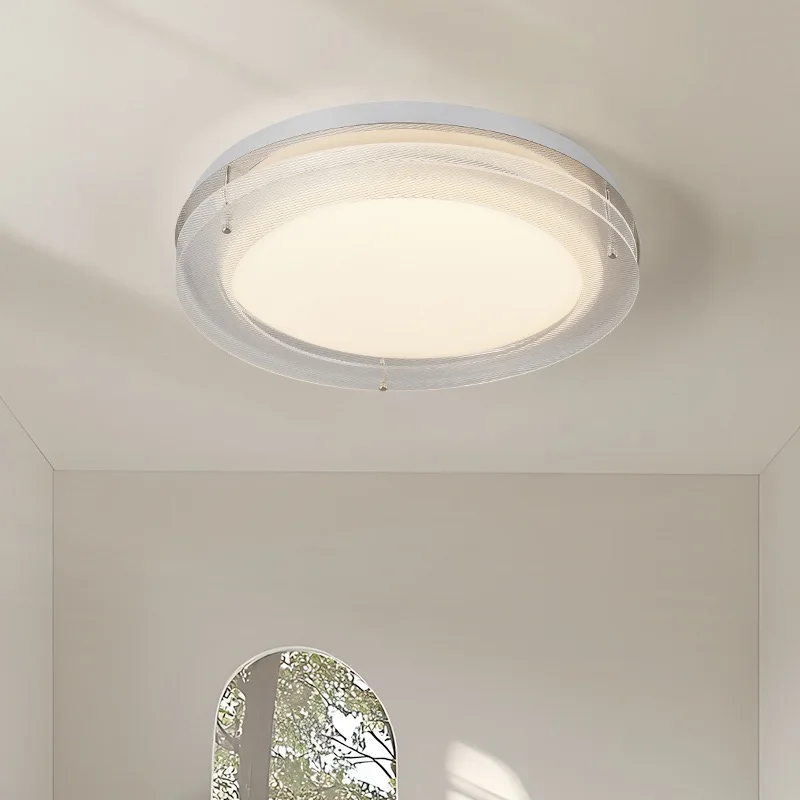 가정용 조명을 위한 스테인레스 스틸 LED 삼색 조명을 갖춘 간단한 아크릴 천장 램프