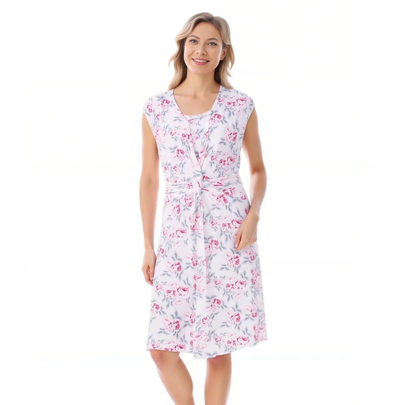 Breastfeeding Dress for Postpartum Women Sleeveless Maternity Clothes Beach Knee-Length Pregnant Women Dress Wear Summer 11 S041e6f91c9154efc9c65a067adae0ee6Q