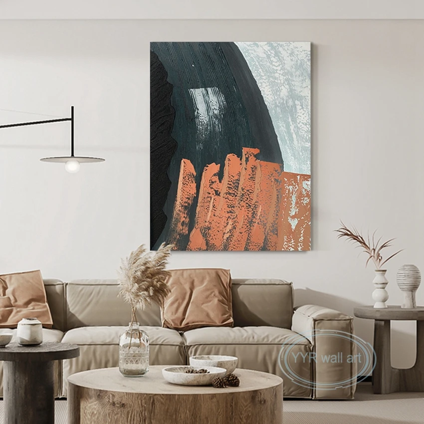 

Abstract Decorative Drawing Modern Minimalist Wall Art Canvas Hanging Poster Living Room Bedroom Restaurant Porch Large Mural