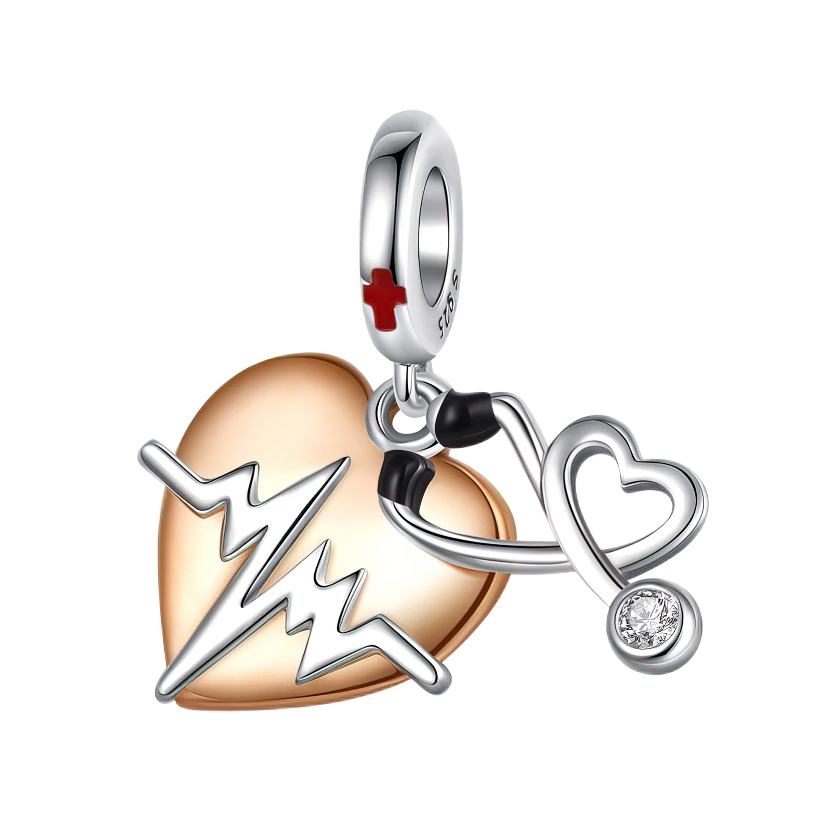 Sterling Silver Pandora Stethoscope Necklace Pandora Stethoscope