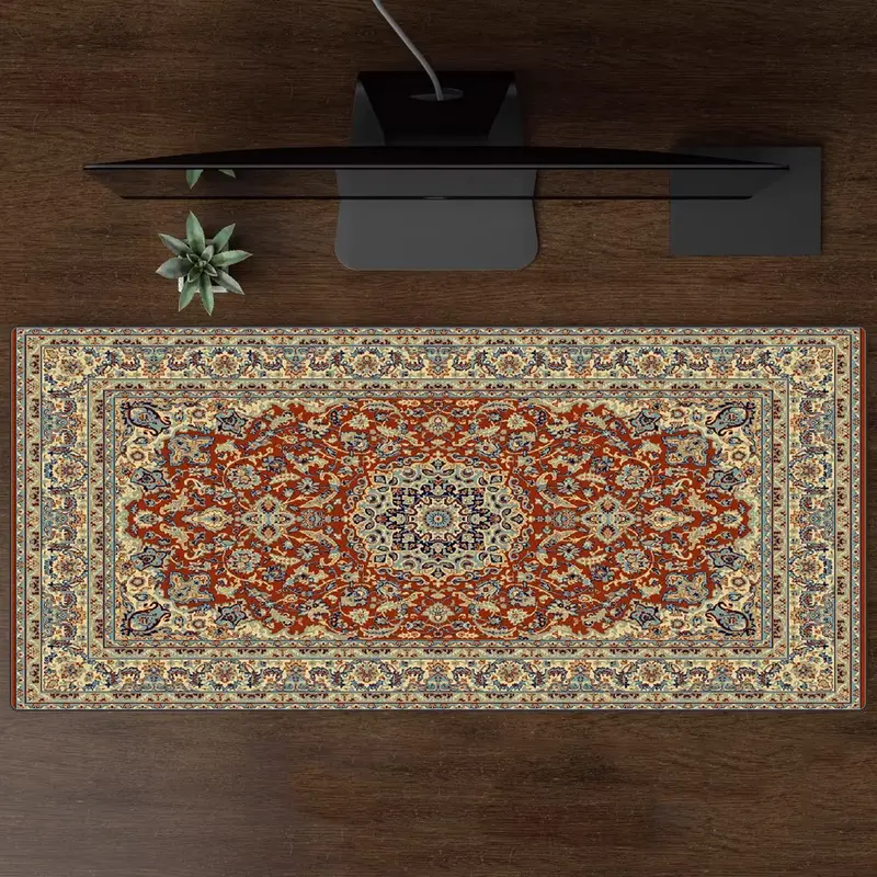 Persian Mouse Pad Large Carpet Persian Pattern MousePad Game Desk Accessories Computer Desk Mat Bedroom Floor Mat Persian Carpet - Image 2