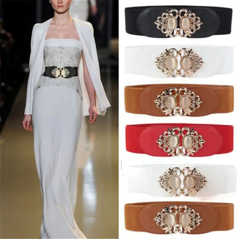 

Cinch Gemstone Buckle Corset Waistban Waist Belt Waist Belt Stretch Women Charm