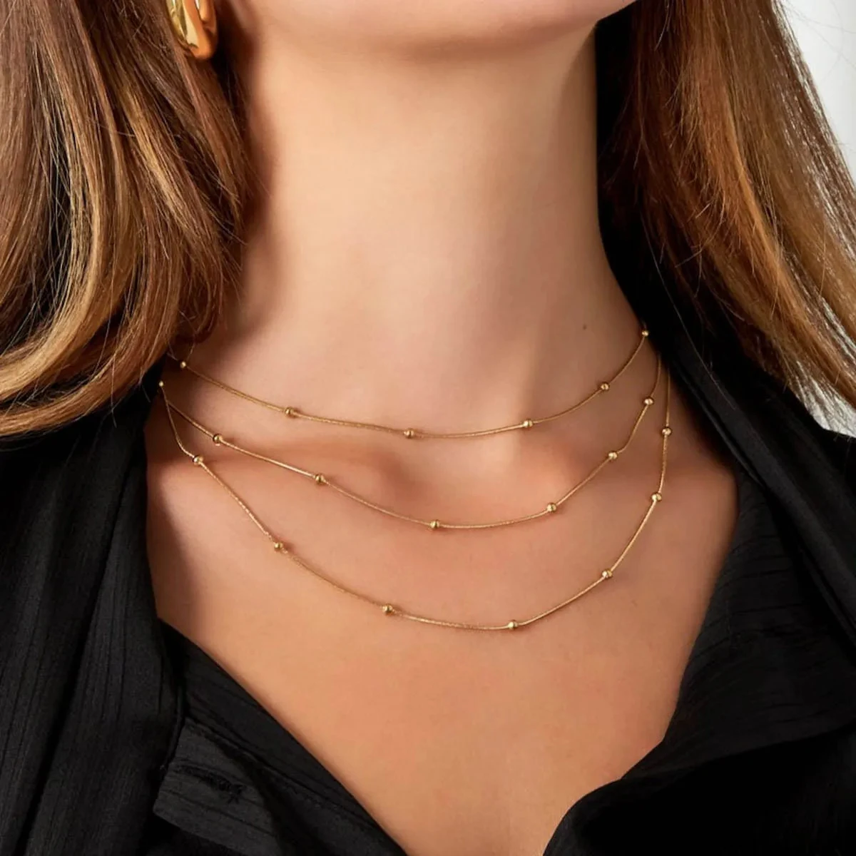 Necklaces Stainless Steel Gold