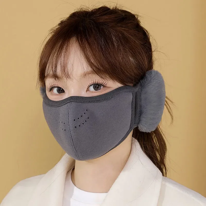 New Thickened Ear Protectors Customizable Masks for Women Winter Outdoor Riding Warm and Versatile Breathable Men's Mask