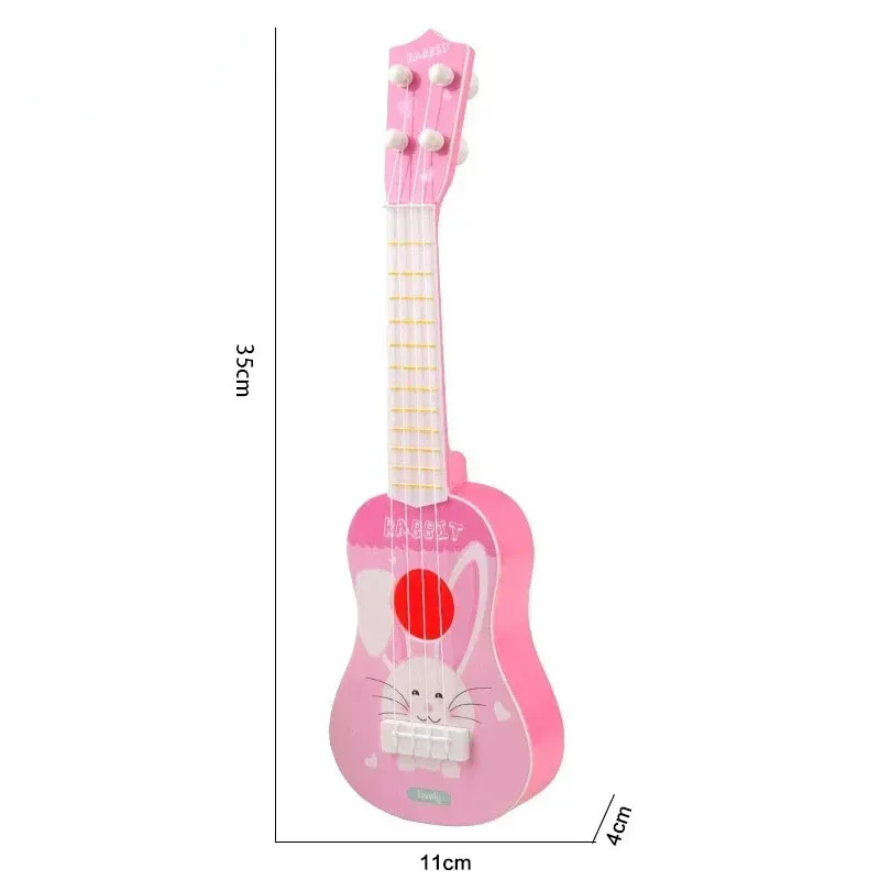 Children Ukulele Musical Toys 4 Strings Small Guitar Montessori Education Instruments Music Toy Musician Learning Gift 4