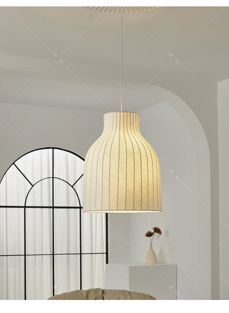 Wind silk minimalist designer living room bedroom creative modern medieval restaurant bed and breakfast lamps
