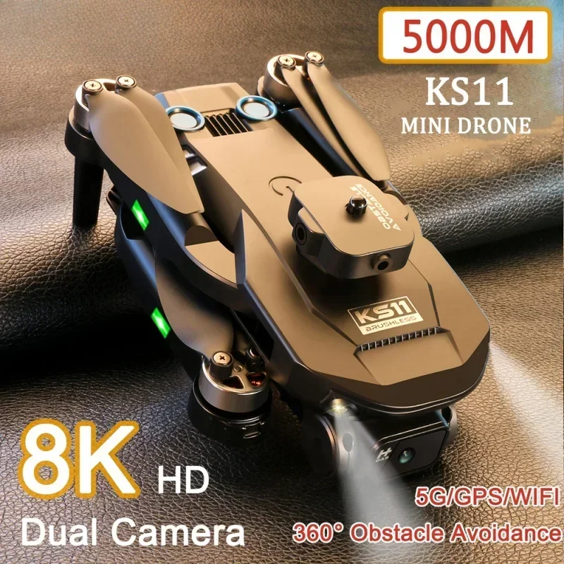 

8K Professional Dual Camera Obstacle Avoidance Optical Flow Positioning Dron KS11 Mini Drone Quadcopter Endurance 5000M