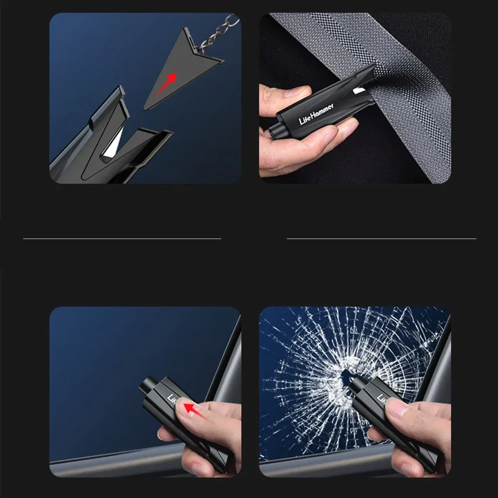 Car Safety Hammer Emergency Window Breaker Car Multi-function Safety Breaking Hammer Life-saving Supplies
