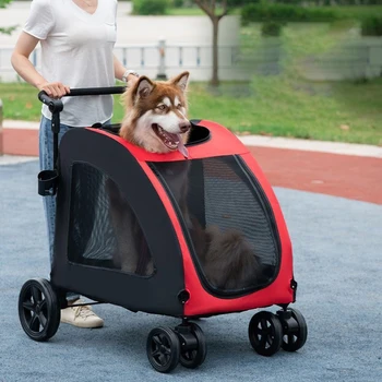 Foldable Large Dog Stroller 1