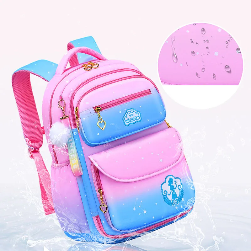 Cute Girls School Bags Children Primary School Backpack satchel kids book bag Princess Schoolbag Mochila Infantil 2 szies