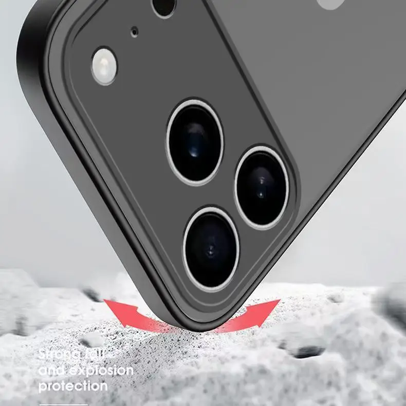 Luxury Armor Shockproof Translucent Matte Phone Case