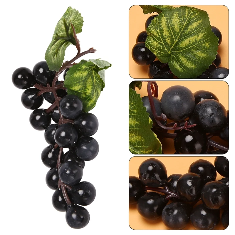 10 Bunches of Artificial Black Grapes artificial fruits and vegetables artificial grapes Fake Fruit Home House Kitchen Party Wedding Decoration Photography