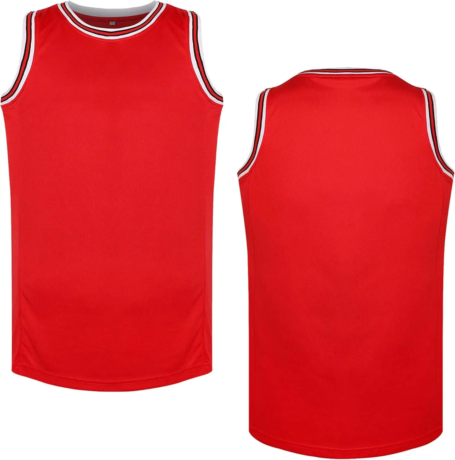 Blank Basketball Jersey Men's Mesh Athletic Sports Shirts Black Yellow White Blue Red XS-4XL
