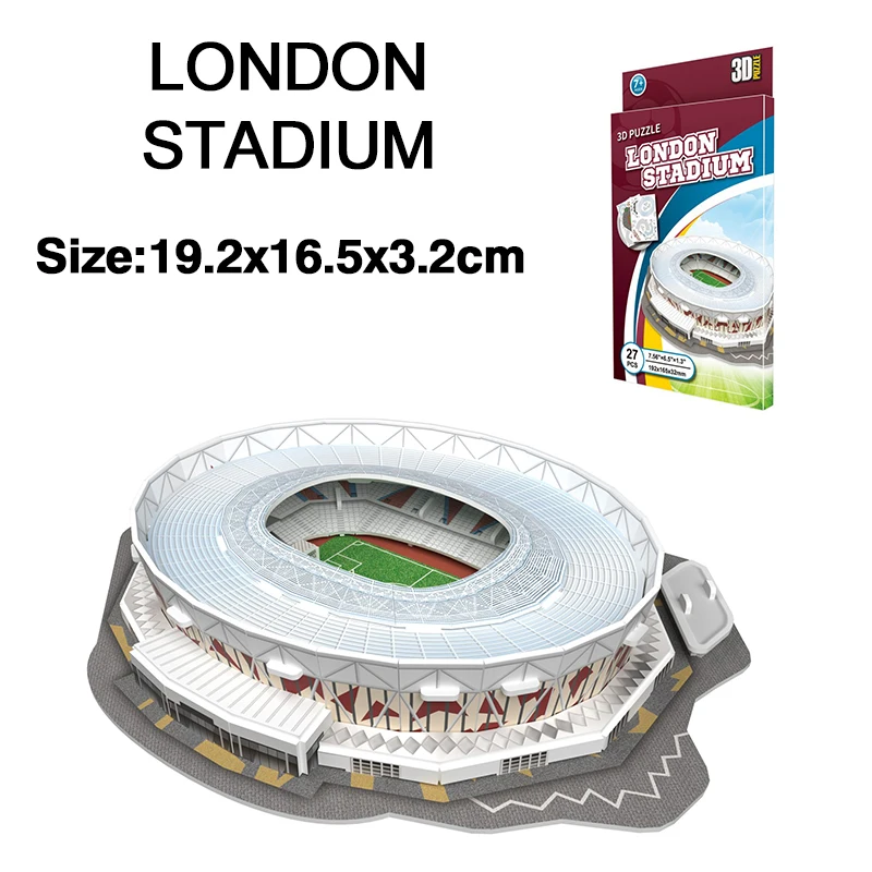 Creative DIY 3D Paper Football Field Stadium Ornament - Unique Home and Desk Decoration Gift
