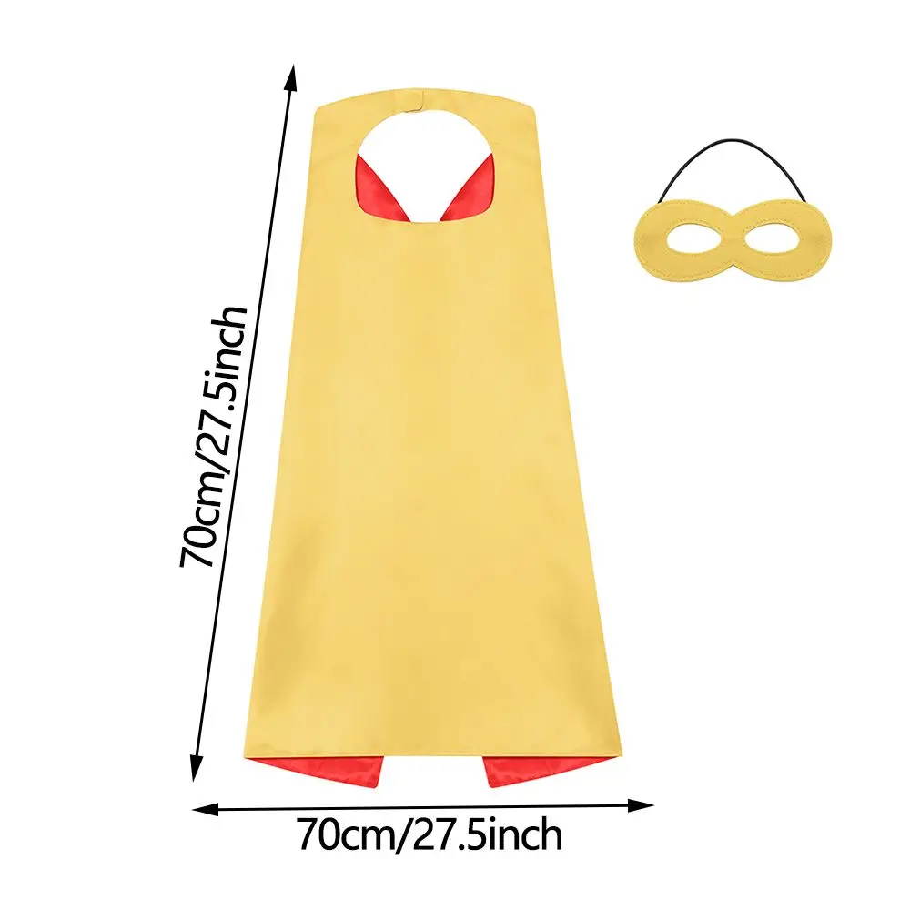New DIY Performance Props Children Gifts Superhero Costumes Super Hero Cloak Mask Boys Girls Cloak Halloween Cosplay