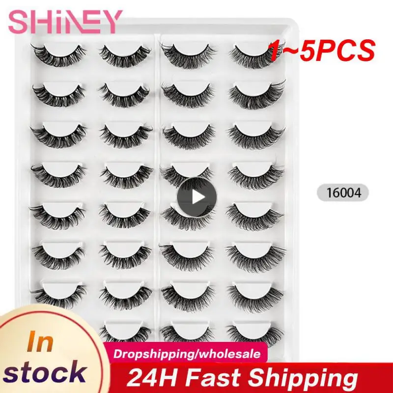 

Ресницы Накладные 3D ручной работы, мягкие и очаровательные, натуральные длинные для создания идеального макияжа глаз, густые перекрещивающиеся ресницы, 1 ~ 5 шт.