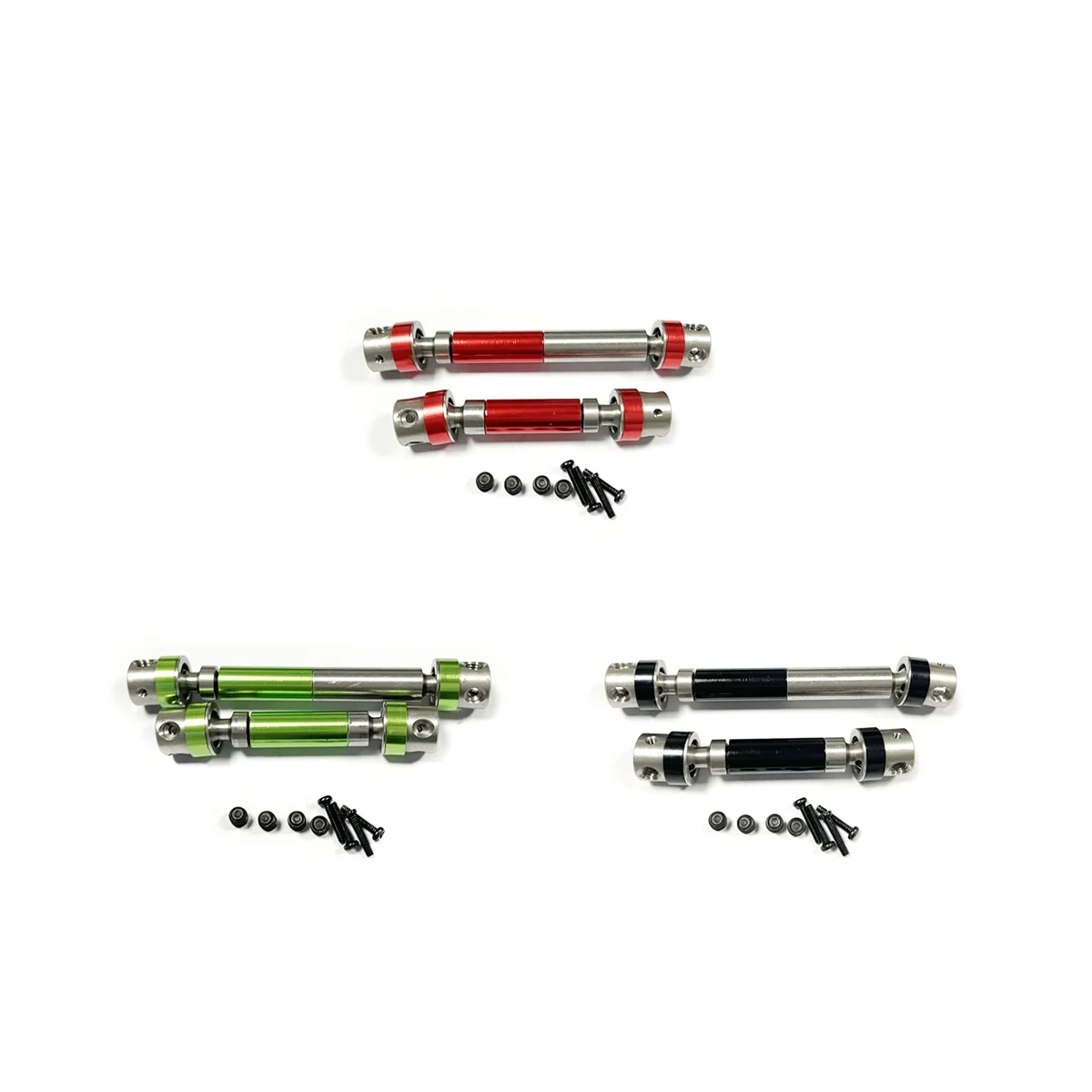 

2Pcs Metal Drive Shaft CVD Drive Shaft for Traxxas TRX4M TRX-4M 1/18 RC Crawler Car Upgrade Parts Accessories, black