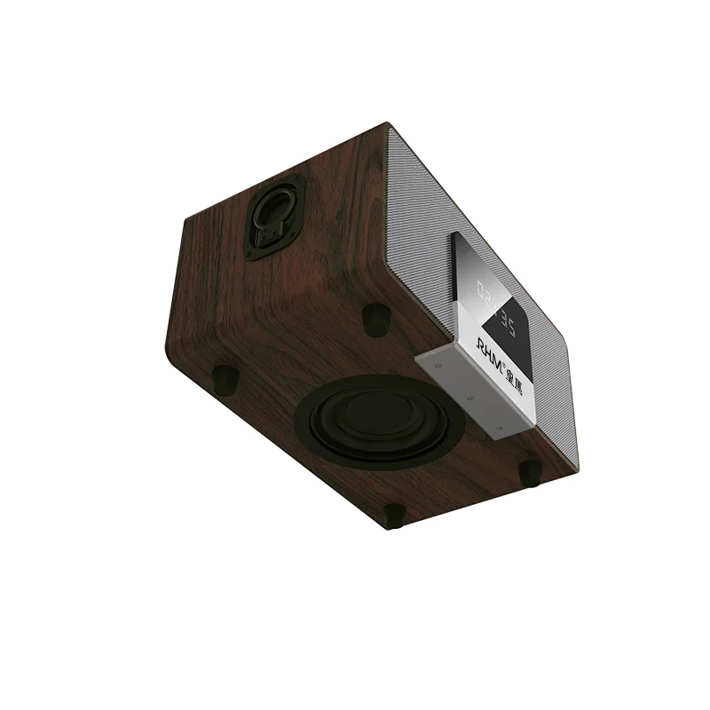 High-end home theater karaoke speaker all in one design with two UHF micphones