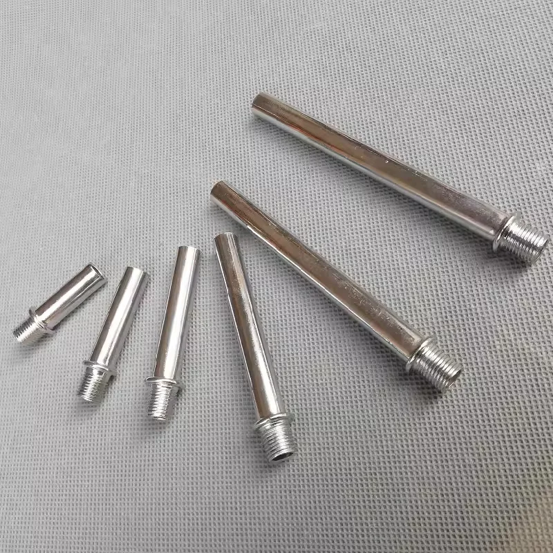 Chrome M10 Single-head Male Threaded Pipe Connector for G4 Lamp holder