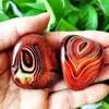 Natural Lace Stone Sardonyx Agate Palm Hand Play Witchcraft Meditation Spiritual Decor Home Decoration Healing Crystals 1