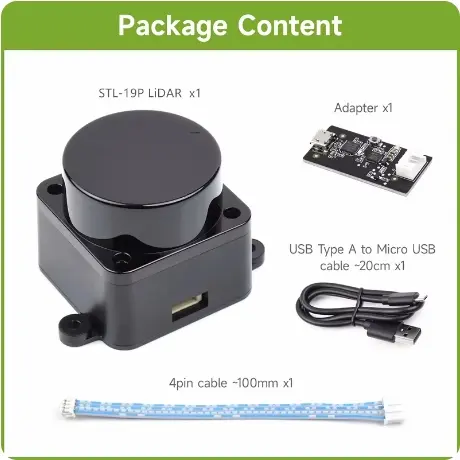 LDROBOT D500 lidar kit TOF laser Radar Lidar Scanner 360° 60000Lux support ROS1 ROS2 for Indoor and outdoor replace D300 kit image 5