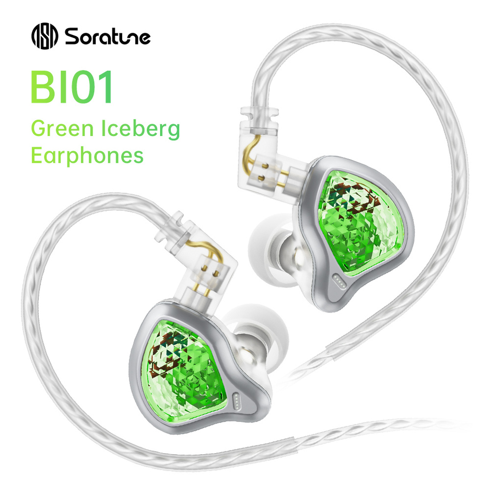 Soratune BI01 New HIFI In-ear Earphone Single Dynamic Driver Monitor Earphone 3.5mm/Type-C Plug With Mic Cable Use for Phones
