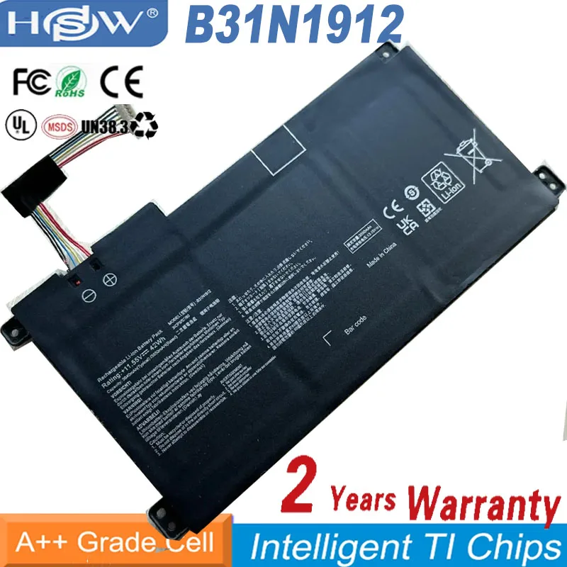 

Новинка B31N1912 C31N1912 Аккумулятор для ноутбука Asus VivoBook 14 E410MA-EK018TS EK026TS BV162T F414MA E510MA EK017TS L410MA 0B200
