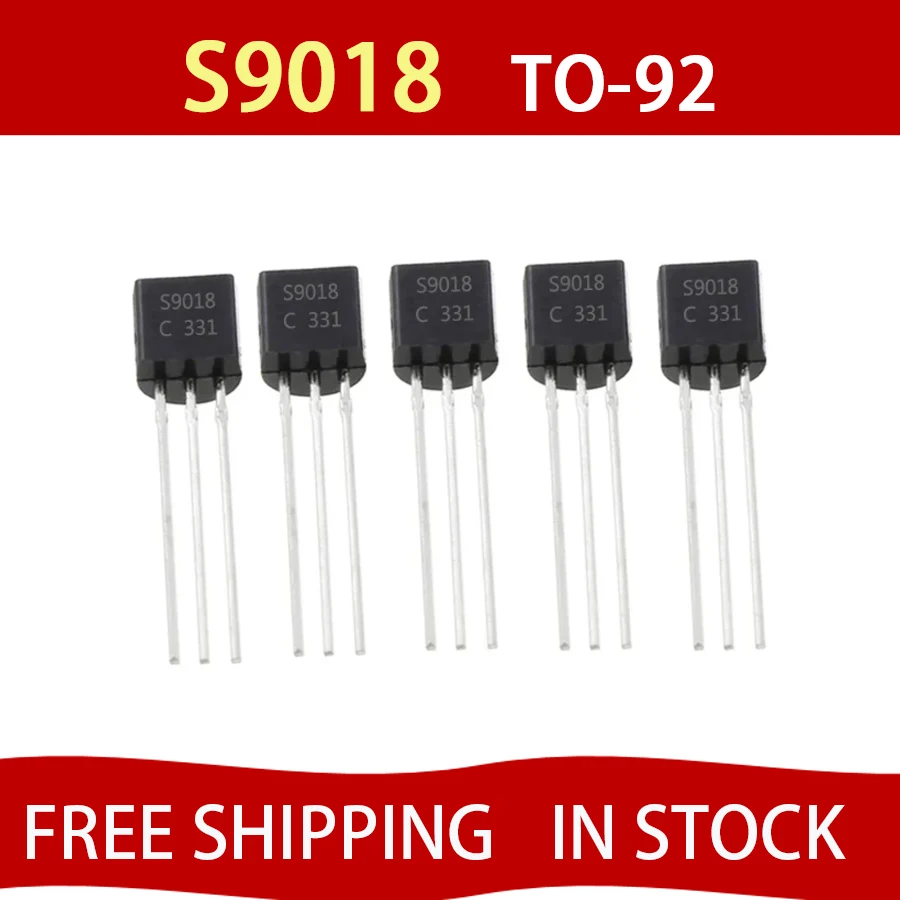 

50pcs S9018 TO-92 Transistor NPN New Original FREE SHIPPING