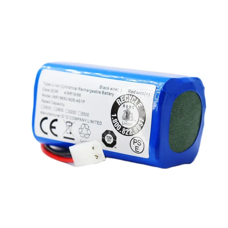 New 14.8V 3500mAh Li-ion Battery for Xiaomi G1 MI Robot Vacuum-Mop Essential MJSTG1 Robot Vacuum Cleaner 18650 Battery Pack