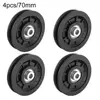 4 Pcs Bearing Pulley 60 70 88 90 95mm Nylon Silent Pulley For Strength Gym Equipment Longmen Frame Accessories 1
