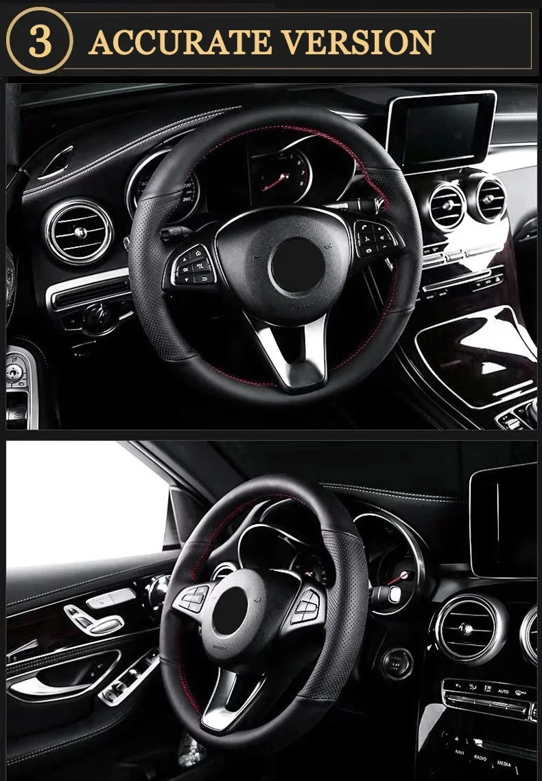 Auto Lenkrad Abdeckung Geflecht Echtes Leder Für BMW M Sport G30 G31 G32 G20 G21 G14 G15 G16 X3 G01 X4 G02 X5 G05 – Detail 6