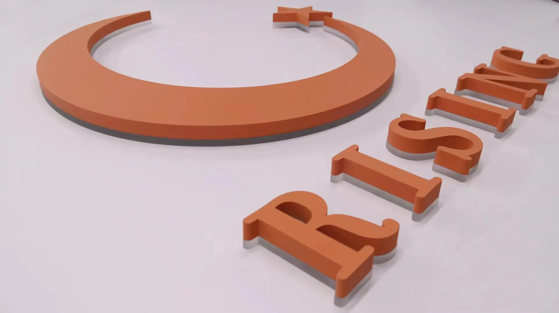 네온 3D 로고 사인, 아크릴 채널 문자 사인