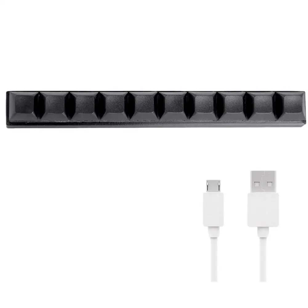 맞춤형 미니 USB 유선 키보드, DIY 단축키 키보드, 블랙 USB 프로그래밍 가능 매크로 기계식 키보드, PC E0Z6 용, 10 키