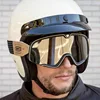 Lunette moto de sports de plein air, lunettes de soleil d'équitation de motocross rétro