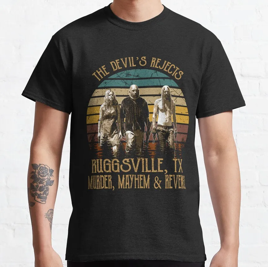 3 From Hell Horror Movie Classic T-Shirt – Otis, Baby, and Captain Spaulding