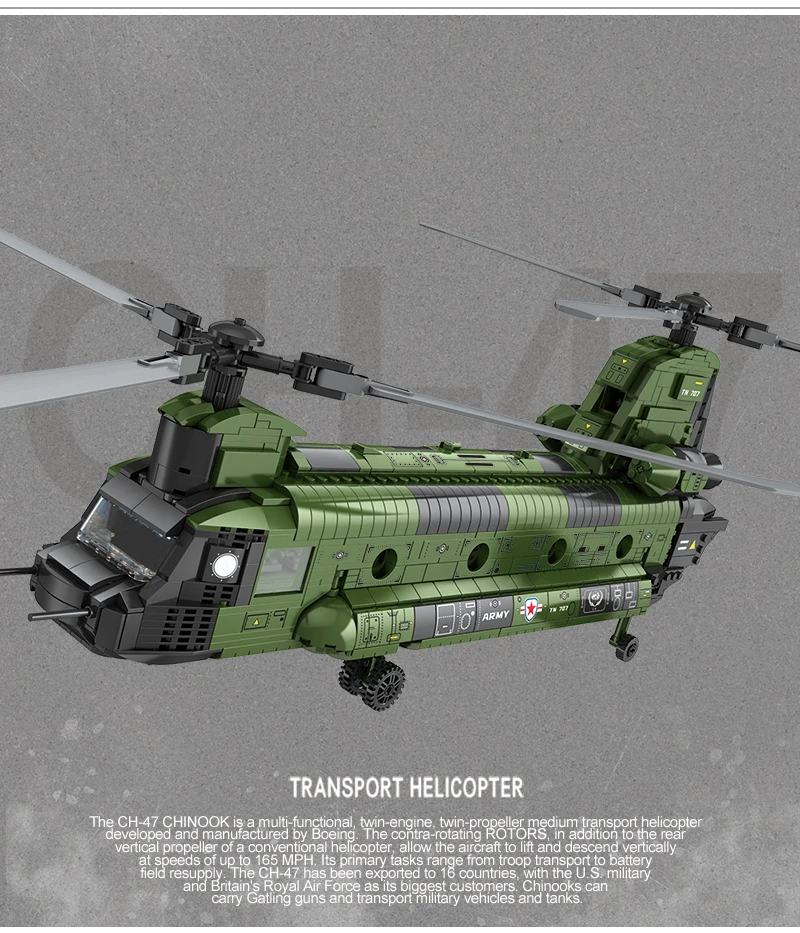 Lego Technic Hélicoptère de chasse militaire