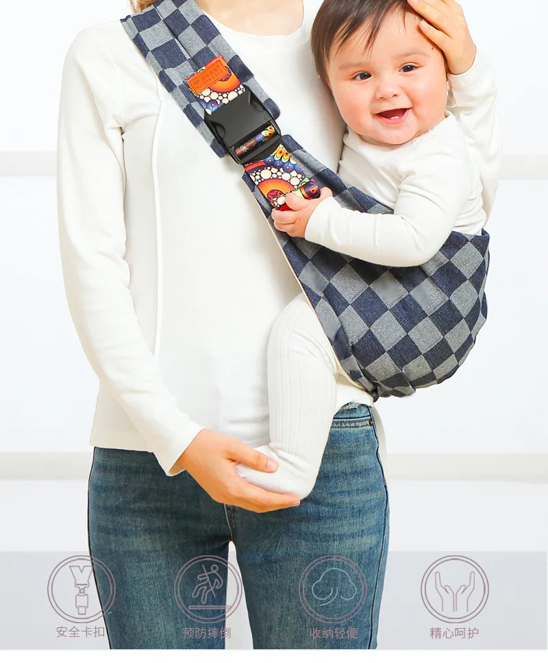0-3 Years Newborn Baby carrier Infant Horizontal Front Carrier Infant Waist Stool Children's Outdoor Simple One-Shoulder