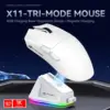 ATTACK SHARK X11 Gaming Mouse Magnetic Charging Dock PixArt PAW3311 Gaming Sensor 22000 DPI BT/2.4G Wireless/Wired Gaming Mouse 1