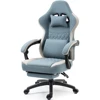 Gaming Chair Breathable Fabric Computer Chair with Pocket Spring Cushion, Comfortable Office Chair with Gel Pad and Storage Bag 1