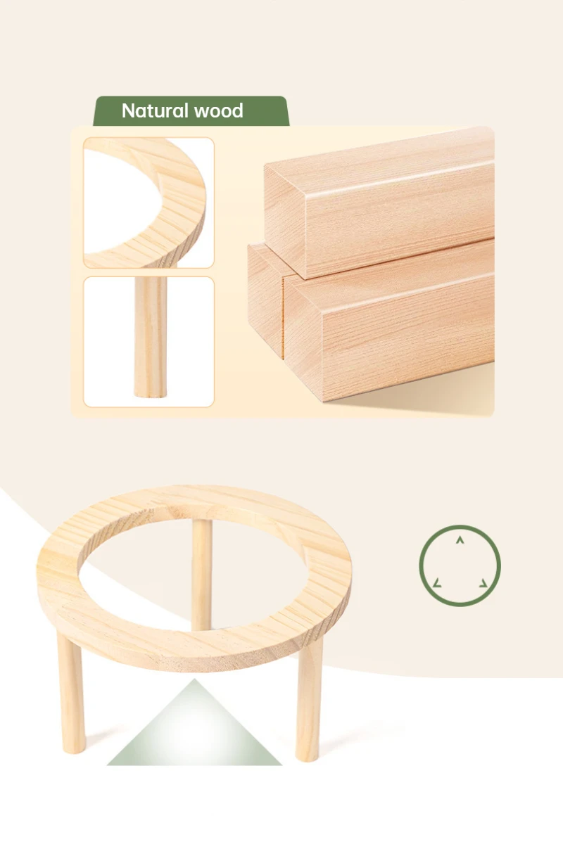 Hamster Bath House with Wooden Ladder Bridge Easy to Clean Climbing Toy Hamster Bathroom Glass Shower Container for Safe Bathing 5