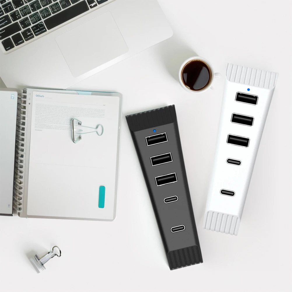 موسع منفذ USB عالي السرعة ، محور 5 في 1 ، USB إضاف...