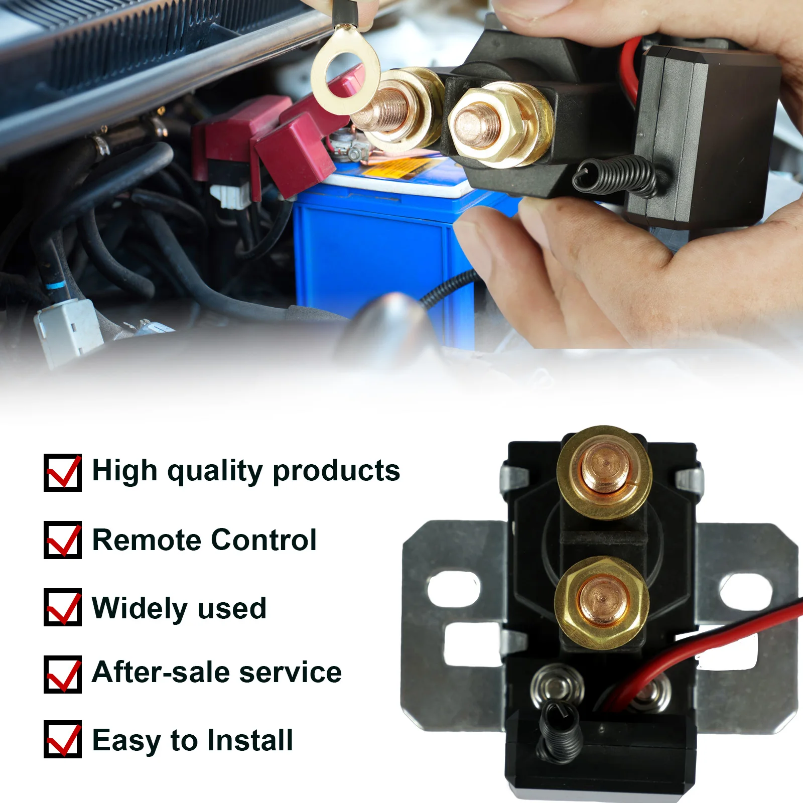 12V Car Battery Disconnect Switch Relay Anti Theft Device