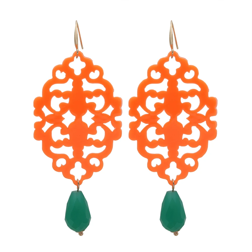 Модные Новые контрастные серьги-подвески для женщин, искусственная смола, очаровательные крупные пасхальные украшения Brinco