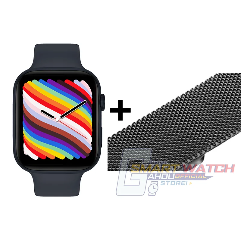 2022 Men Smartwatch D7 Pro Max Wireless Charge Bluetooth Call Blood Glucose Series 7 IWO Smart Watch Men Women PK Watch Series 6 
